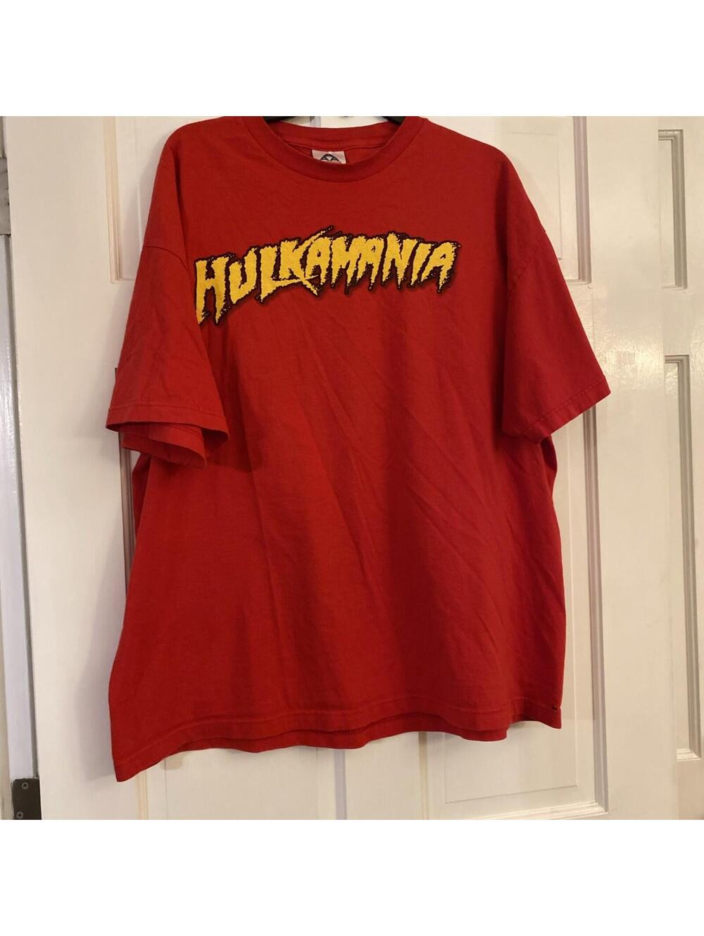 Vintage WWE Hulkamania Hulk Hogan Red XXL T SHIRT